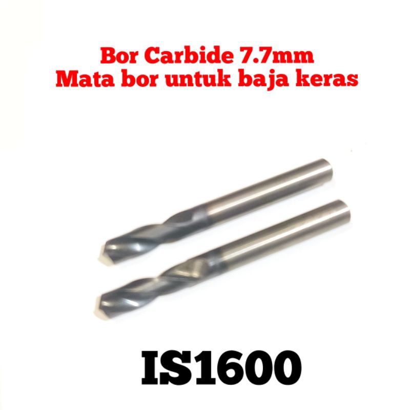 bor carbide 7.7mm twist drill tungsten carbide mata bor baja keras harden per mobil dll bukan bor na