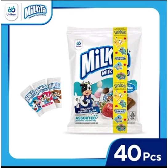 

Milkita Permen Susu - Milk Candy 1Bag (isi 40pcs) @2.8gr