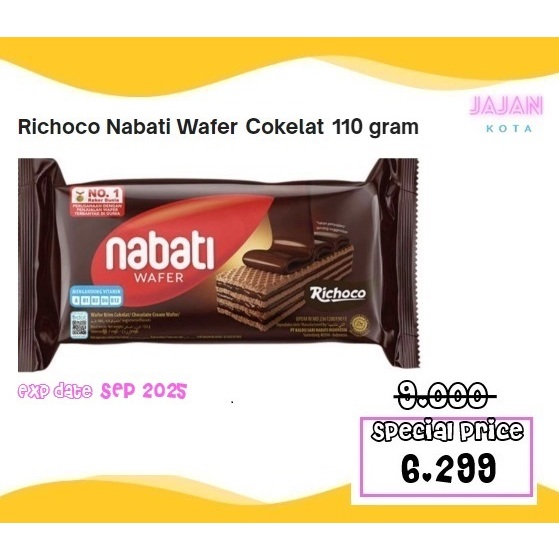 

NABATI Wafer Richeese 110 gram - Richoco Coklat