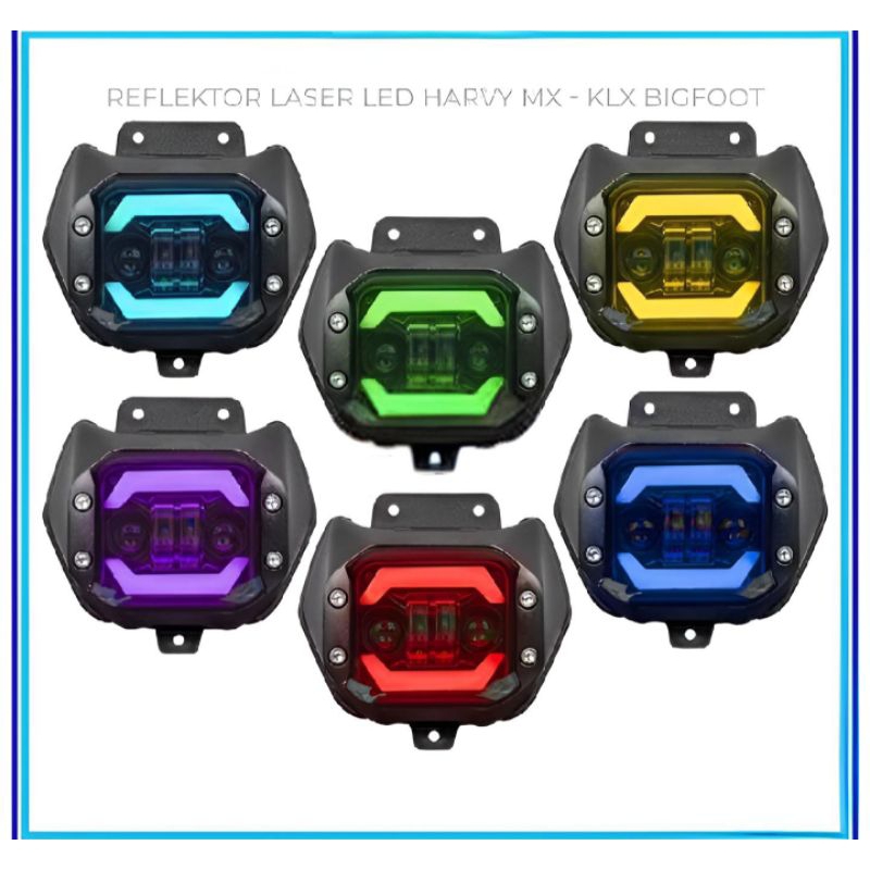 [ Lampu + Batok ] Reflektor Lampu Depan Led SuperMoto CRF 150L WR 155 KLX BigFoot DTracker BigBoss_V