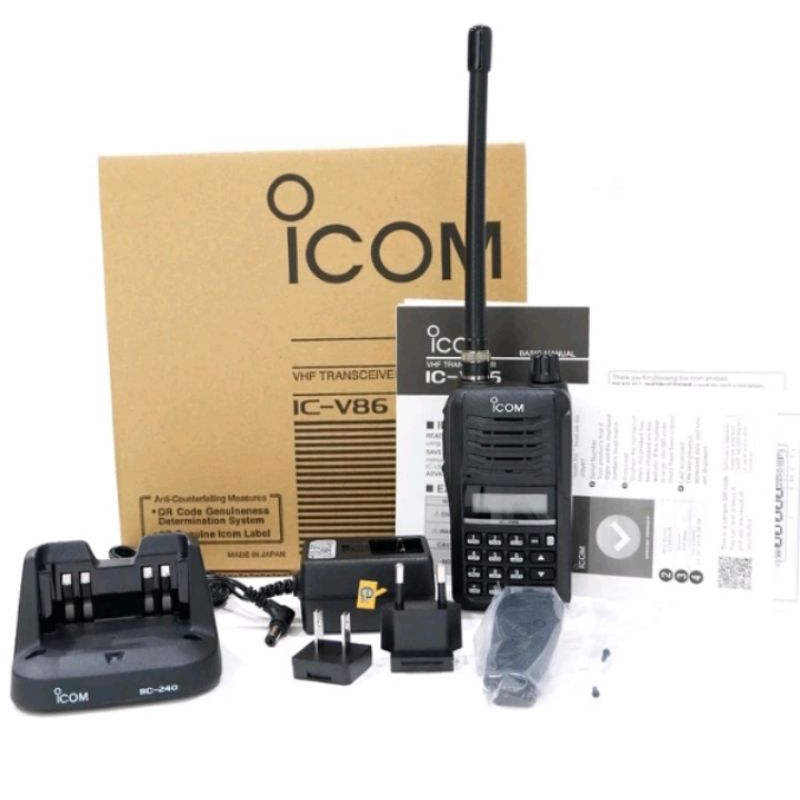 Radio HT Handy Talky Icom V86 IC V-86 VHF 7 Wat Walkie Talkie Icom