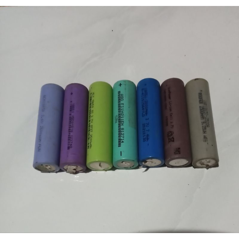 Baterai 18650 bekas powerbank