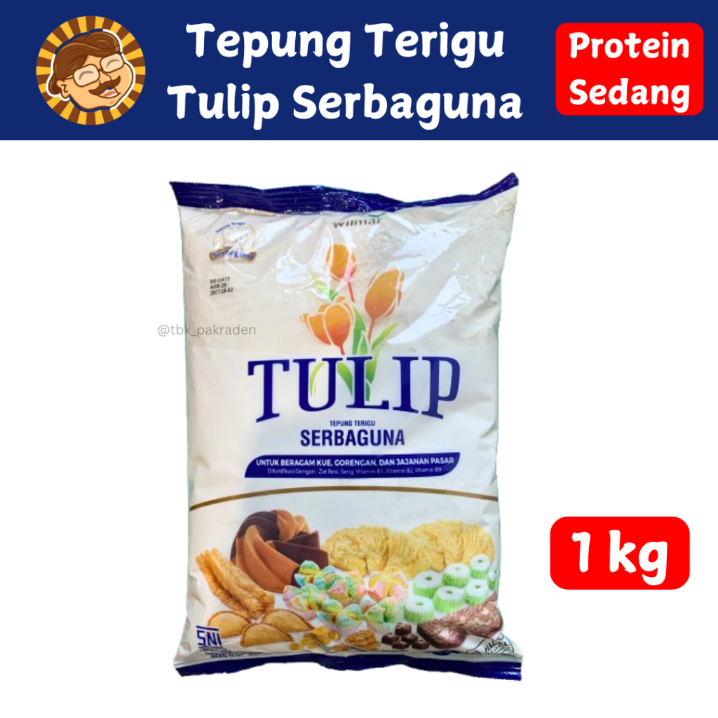 

Tepung Terigu Tulip Serbaguna 1 kg