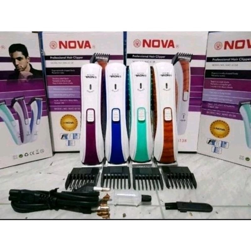 Alat Cukur Nova NHC-6138 / Cukuran Rambut Jenggot Nova / Alat Cukur Termurah