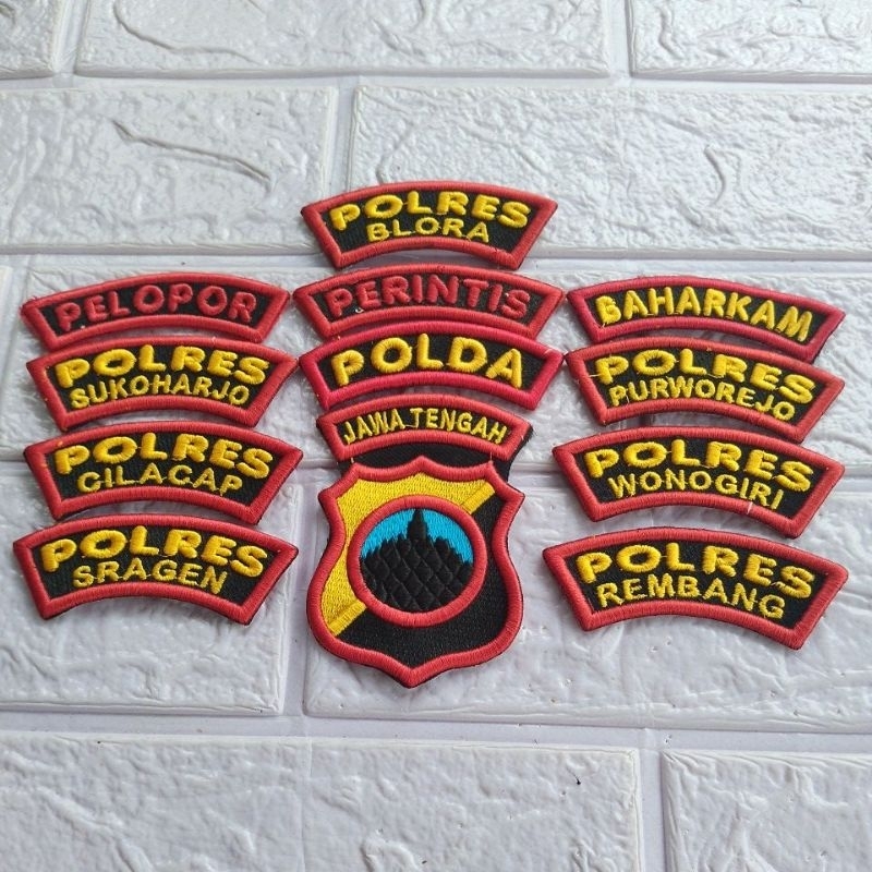 cod bordir timbul lokasi polres Polda Jateng murah berkwalitas