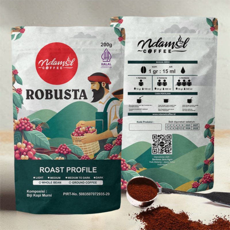 

Kopi Robusta Lereng Semeru Ground Coffee 200g