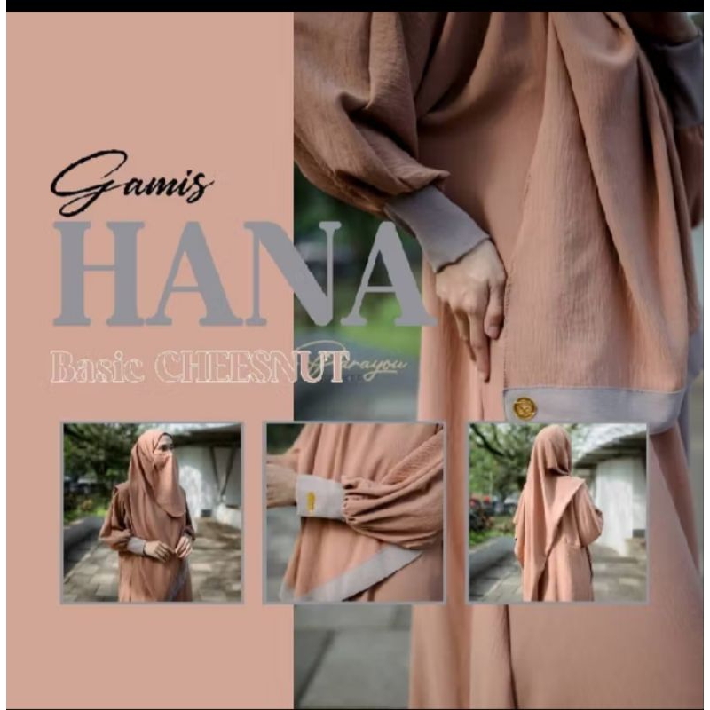 Parayou Gamis Hana set hijab chesenut