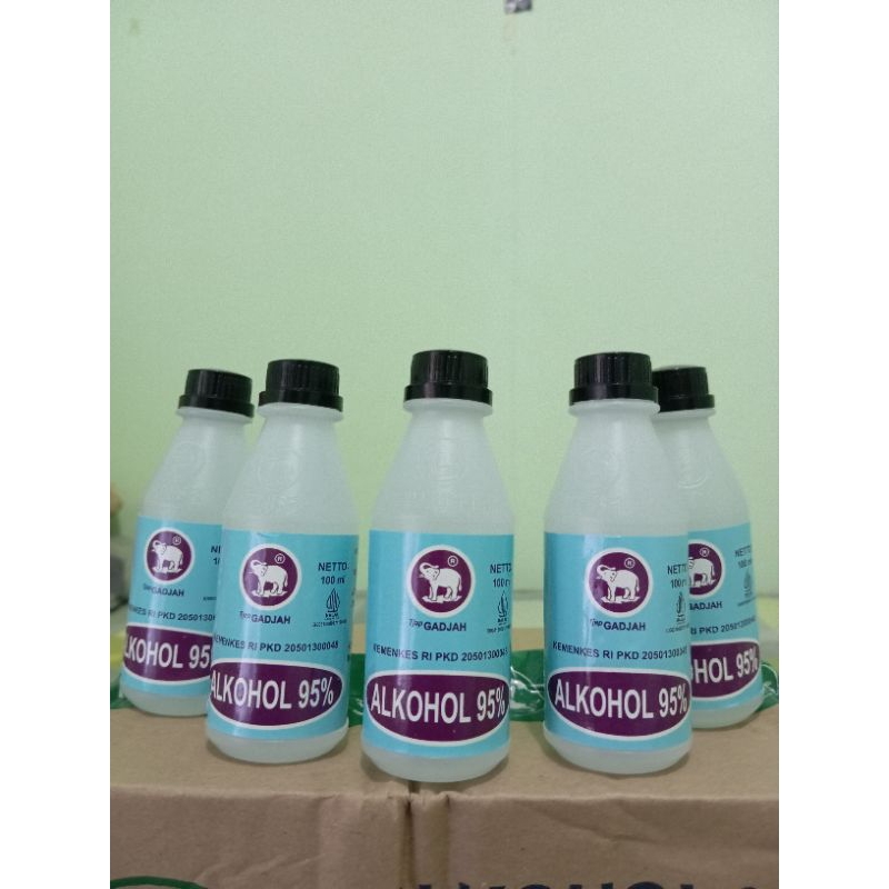 Alkohol Cap Gajah 95% / Botol || BEST SELLER (ECER)