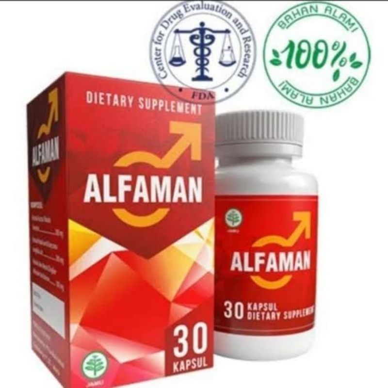 ALFAMAN asli DIETARY SUPLEMEN kusus pria 30 kapsul Limited