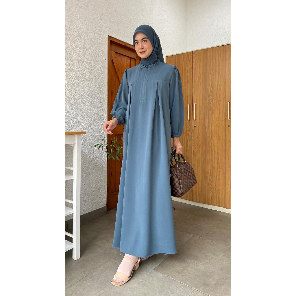 WARNA FASHION/ GAMIS / ZAVERA CRAP / BAJU WANITA MUSLIM/GROSIR TANAH ABANG