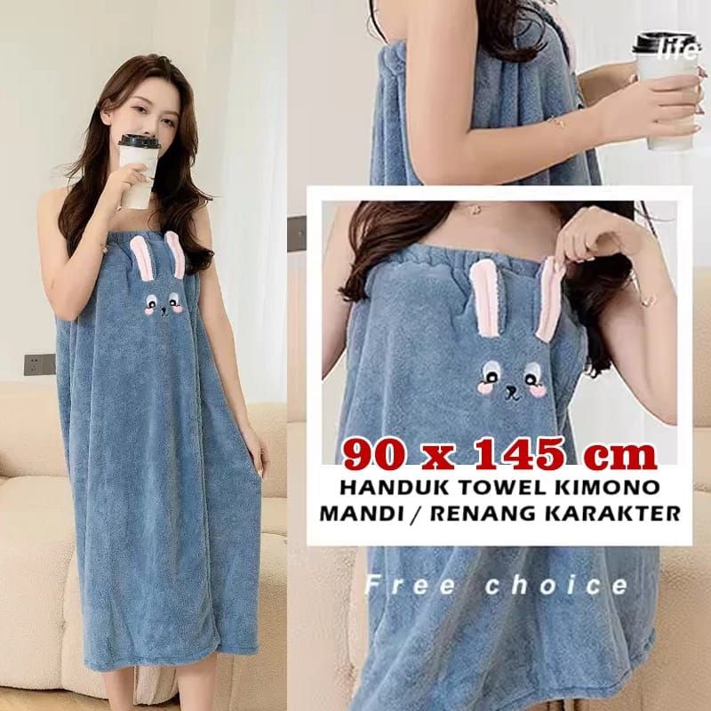 HANDUK KIMONO DEWASA / HANDUK KARAKTER WEARABLE TOWEL