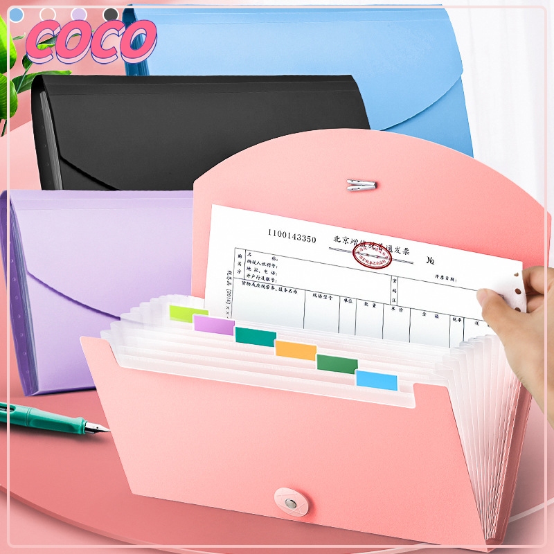 

Tas dokumen portabel/File folder document bag/ Tas dokumen file 13 sekat organizer Bag/Map plastik dokumen-coco_market