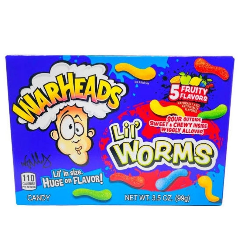 

WARHEADS LIL WORMS 99G | PERMEN | CANDY