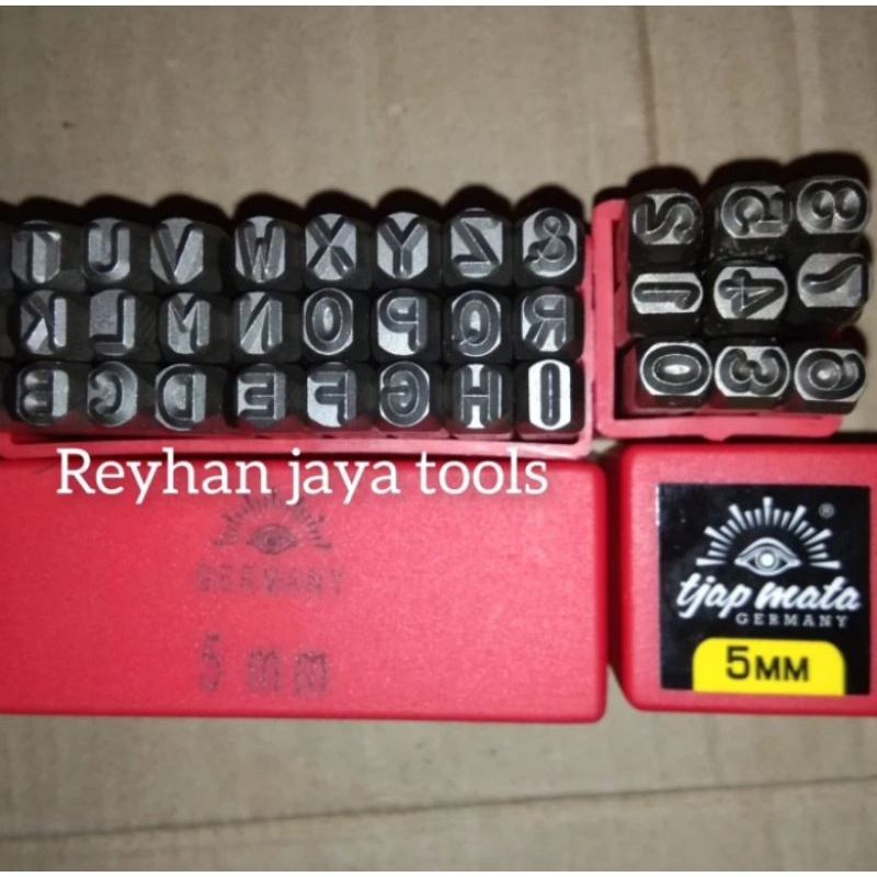 

Tjap Mata Huruf Ketok 5 Mm A - Z Stamp Punch Latter Germany Original