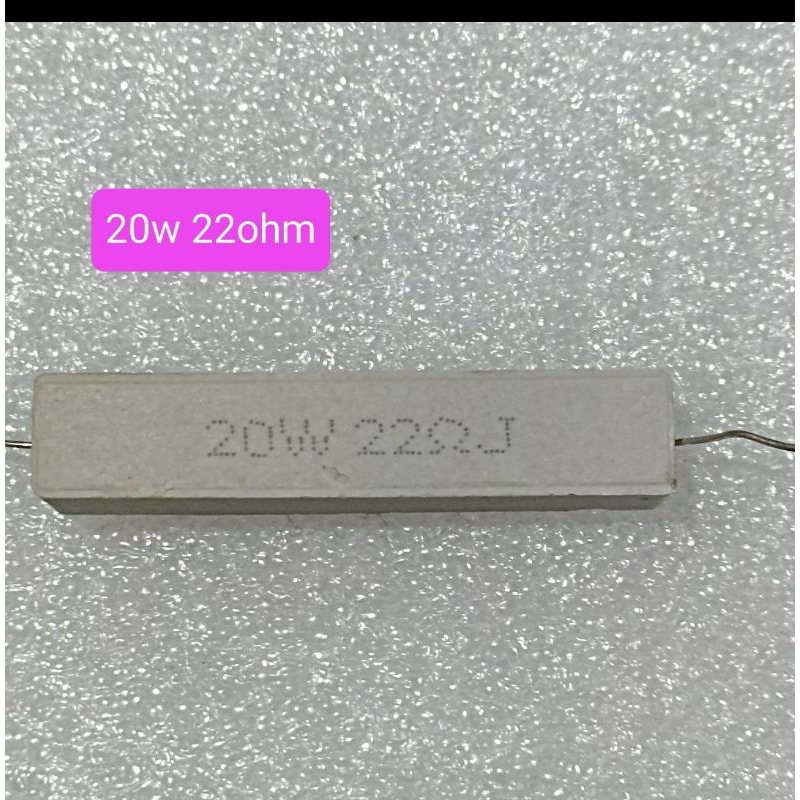 RESISTOR KAPUR 20W 22 OHM 20 WATT 22OHM 22RJ RESISTOR TAHANAN