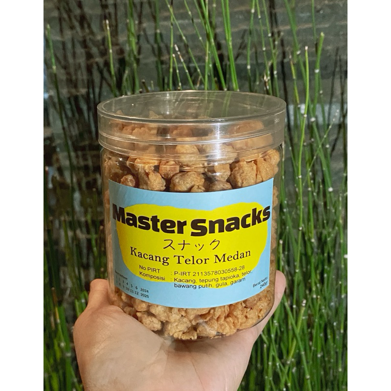 

mastersnacks Kacang Telor Medan kemasan toples