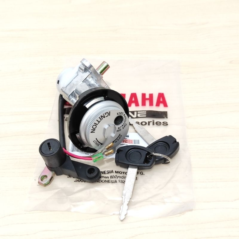 Kunci kontak set plus sadel kunci jok belakang motor Mio j Mio GT 115
