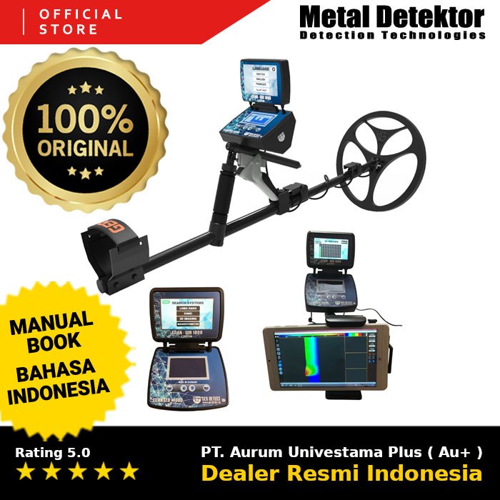 Metal Detektor Titan Ger - 1000 Alat Pencari Metal, Emas, Coin, Harta Karun, Ruang Bawah Tanah Metal