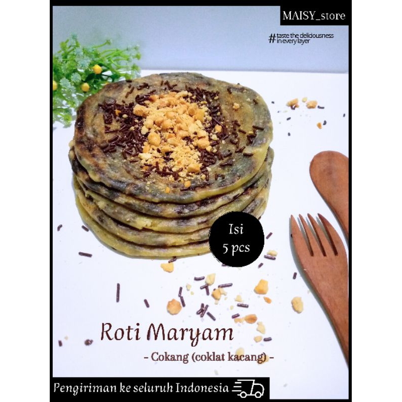 

Roti Maryam MAISY/Canai Frozen.COKANG-Coklat Kacang [isi 5 pcs]