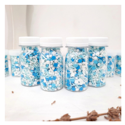 

Edible Sprinkle MIX BLUE Topping Hiasan Dekorasi Kue Cake Decor -+50 g