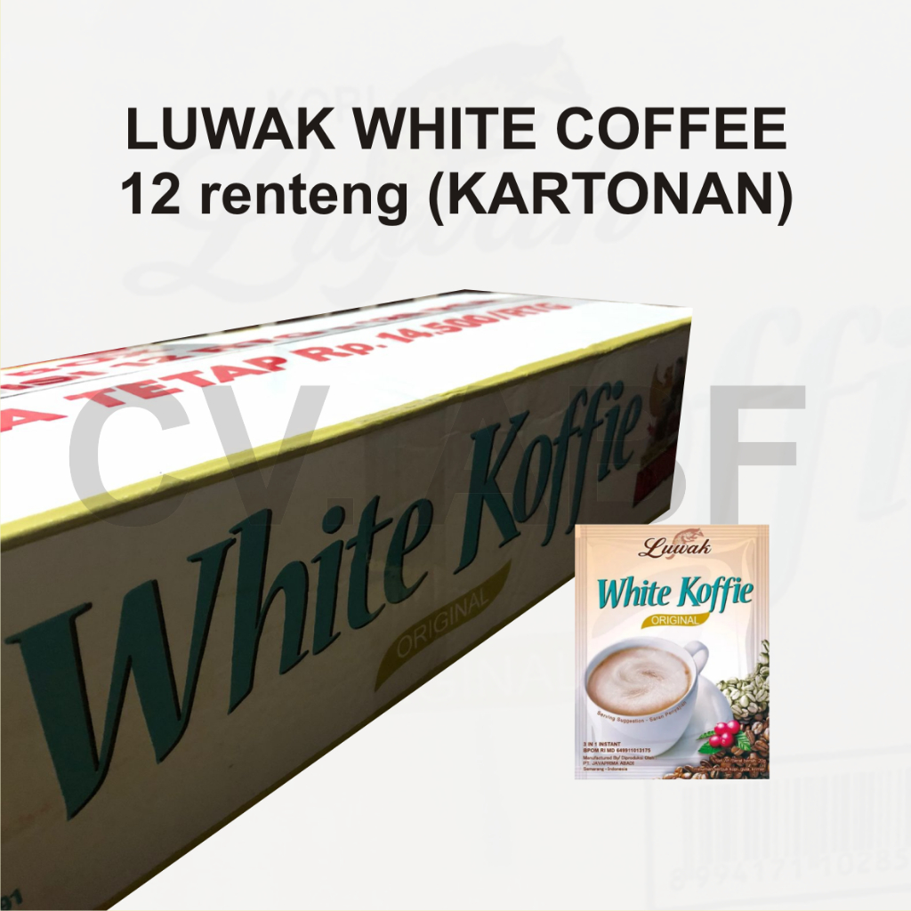 

[1 DOS] Luwak White Coffee Original (KARTONAN)