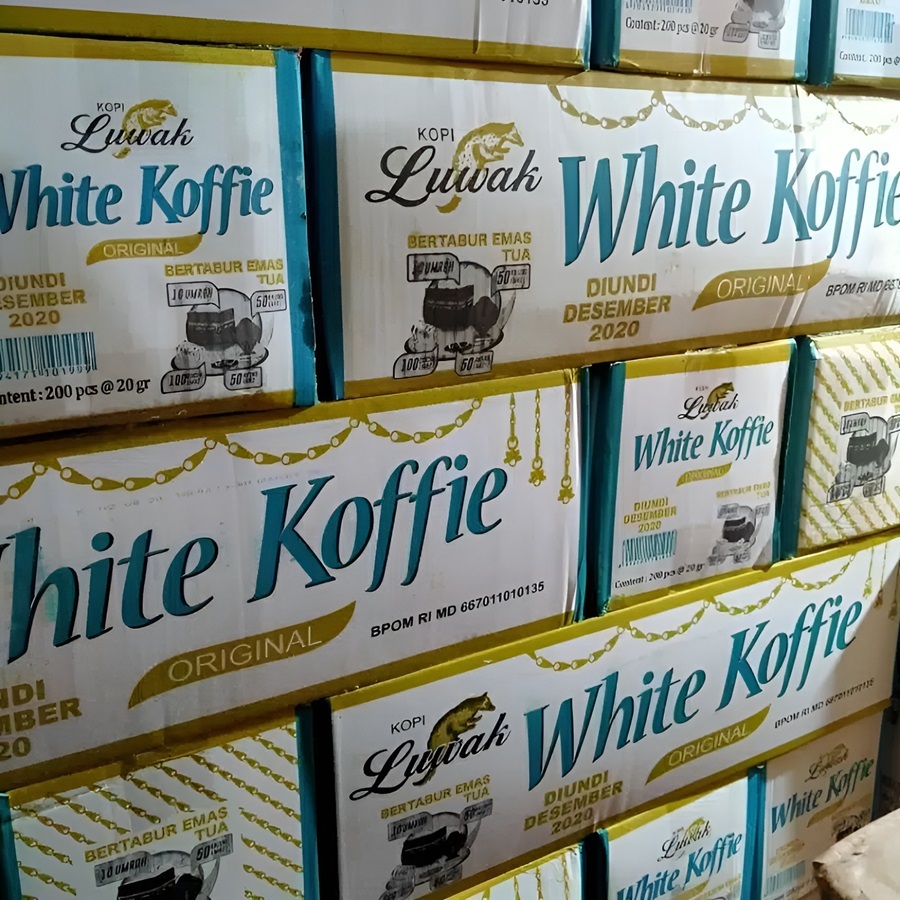 

Luwak White Koffie Karton - 20gr x 12 Renceng / Kopi Instant Luak 3 in 1 Original