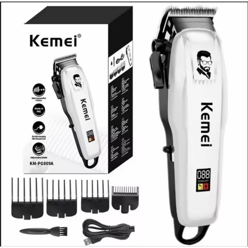 [Original]Alat Cukur Rambut KEMEI 809A / Hair Clipper / Alat Cukur Rambut / Mesin Cukur Portable / P