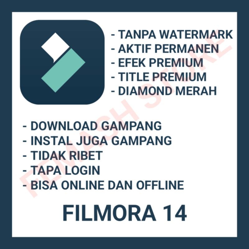 Filmora 14 Lifetime - Tanpa Watermark, Sekali Bayar Saja