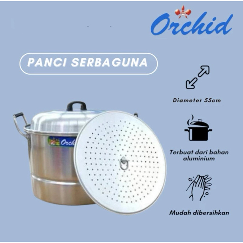 panci dandang orchid 55 panci steamer sarangan