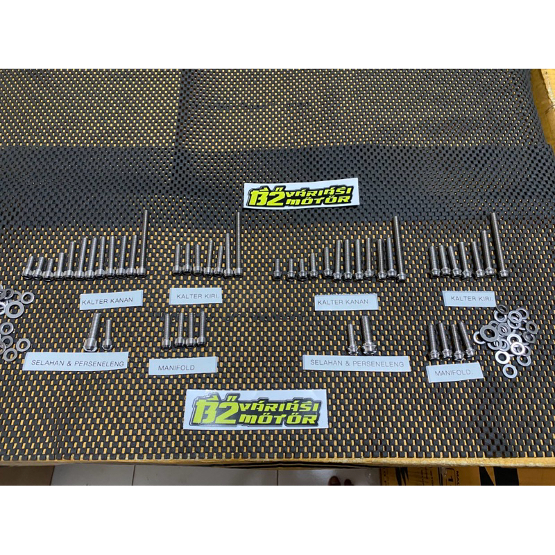 BAUT MESIN RX KING STAINLESS ANTI KARAT BAUT L STAINLESS CUSTOM RX KING