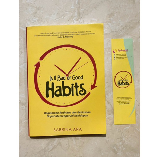 (PRELOVED) Is It Bad or Good Habits - Sabrina Ara - Buku Bekas - Original
