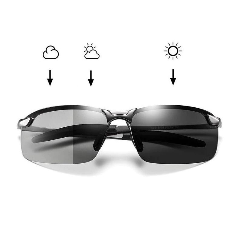 Kacamata Sporty Photocromic Polarized UV400 Outdoor Eyewaer COD