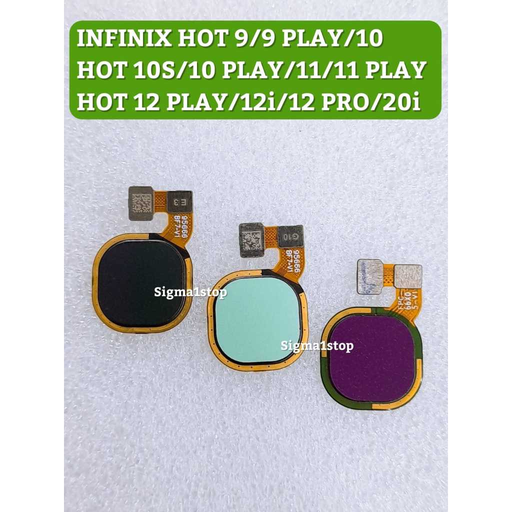 INFINIX HOT 10 10S 10 PLAY FLEXIBLE FINGER PRINT SIDIK JARI SENSOR FC
