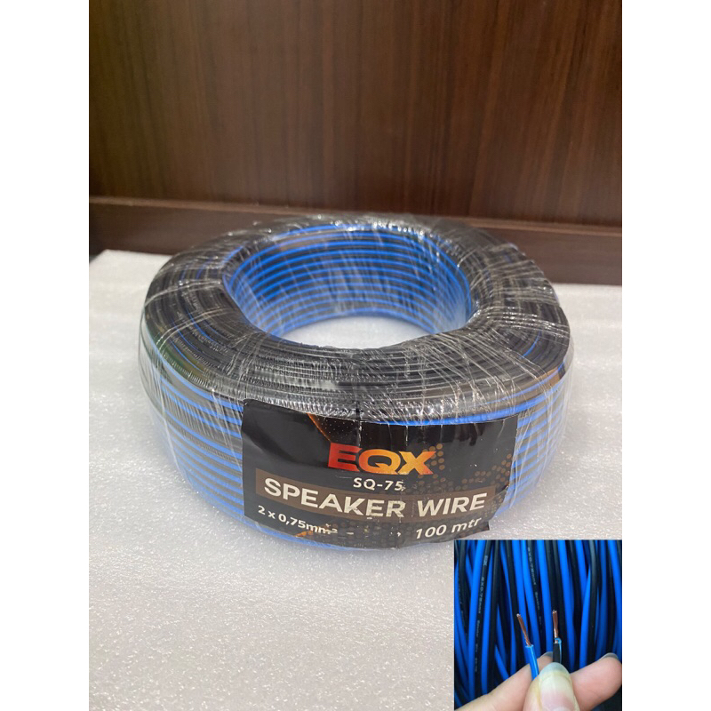 Kabel speaker EQX 2x0.75 mm ecer meter 2x0.75mm 2 x 0.75 mm