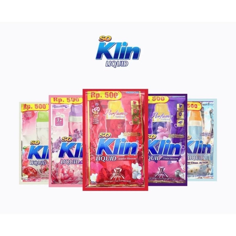 SABUN CUCI CAIR SO KLIN SACHET  SO KLIN LIQUID DETERGENT CAIR  SABUN SO KLIN RENCENG