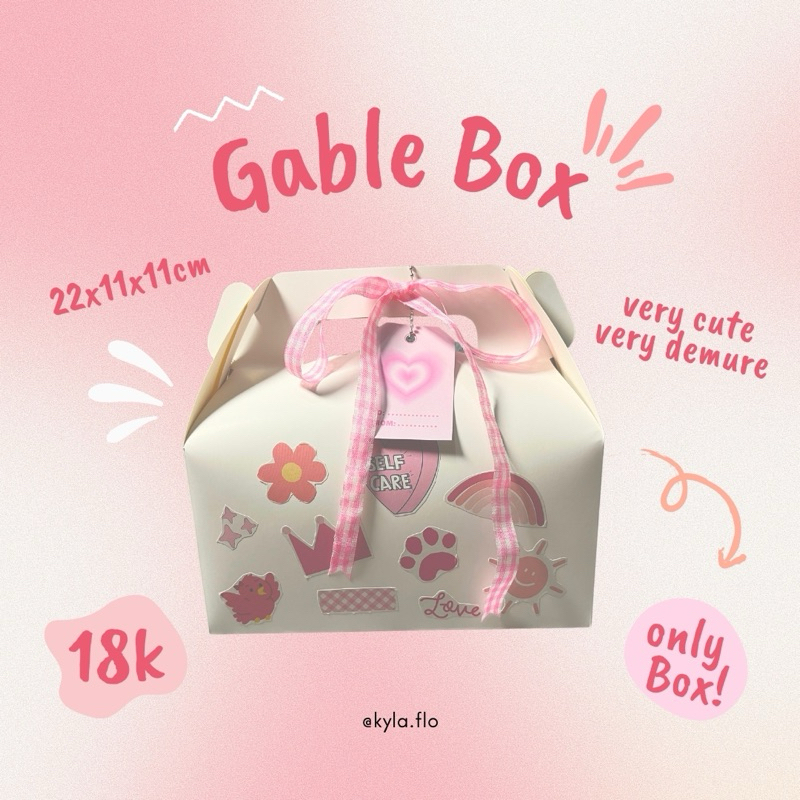 

Gable Box Gift/Hampers Acara Bungkus Kado Murah Aestetik Viral Unik