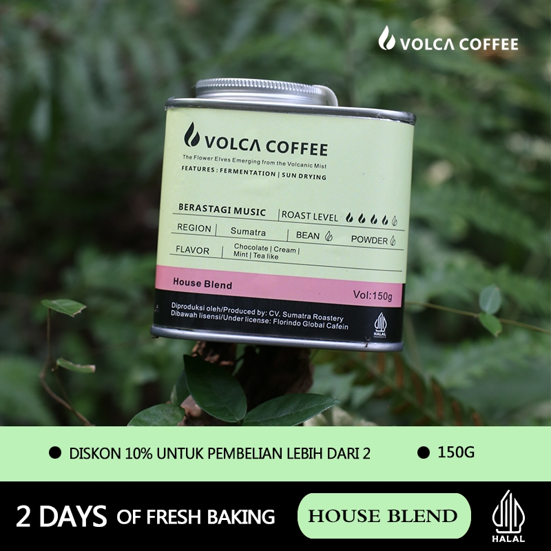 

VOLCA HOUSE BLEND 150GR (GROUND)