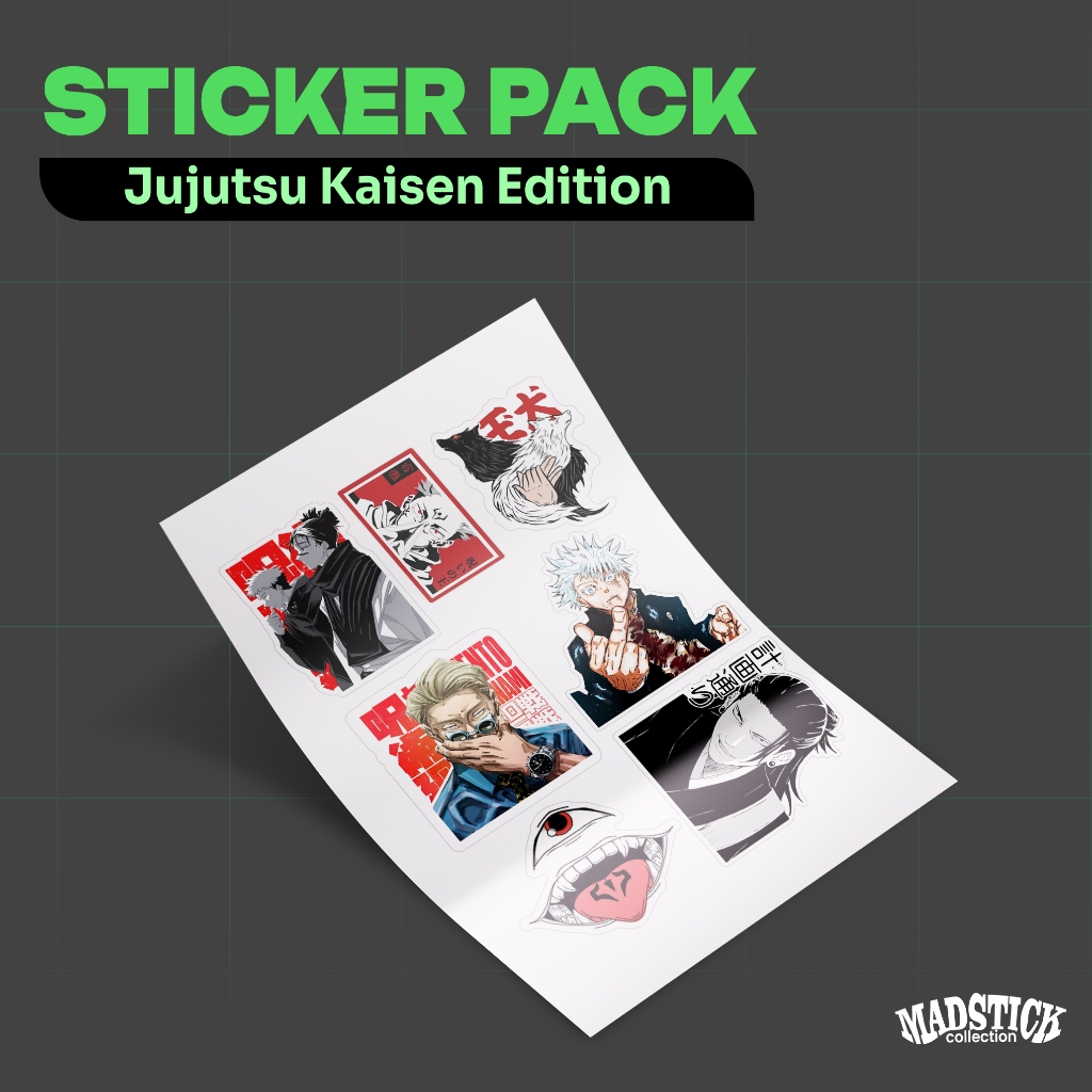 

STICKER PACK JUJUTSU KAISEN / STICKER ANIME / STICKER AESTHETIC / STIKER HP