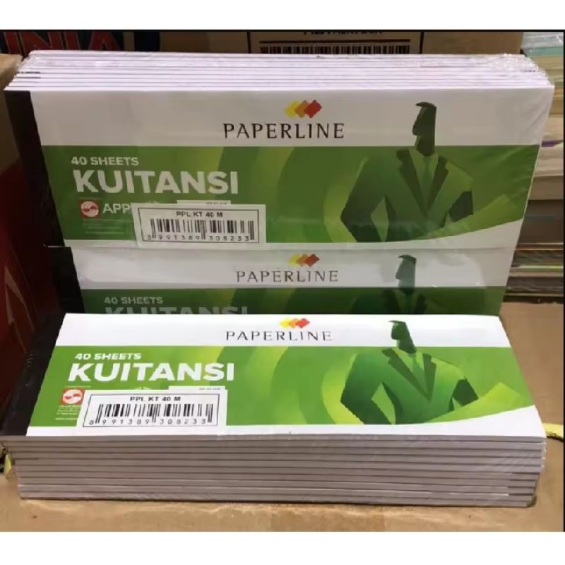 

(BISA COD) PROMO 10Pcs Buku Kuitansi Kecil 40 Lembar Paperline KT40M / Kwitansi 40 Sheets
