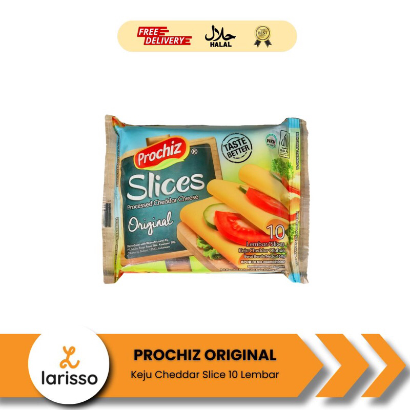 

Prochiz Slices Original 10 Lembar - Keju Cheddar Olahan - Keju Slice