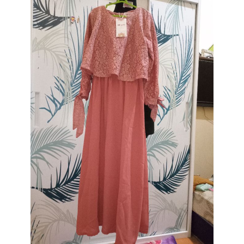 GAMIS ANAK PEREMPUAN EXIT GIRLS GAMIS MURAH GAMIS BRANDID GAMIS BRUKAT GAMIS LEBARAN WARNA PINK SALE