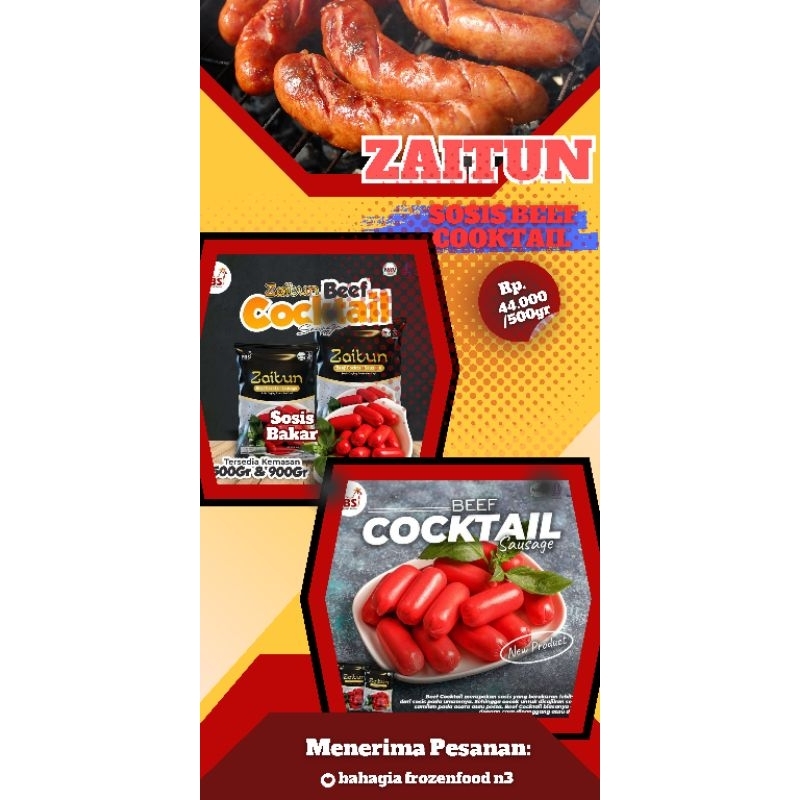 

zaitun sosis beef cooktail 500gr