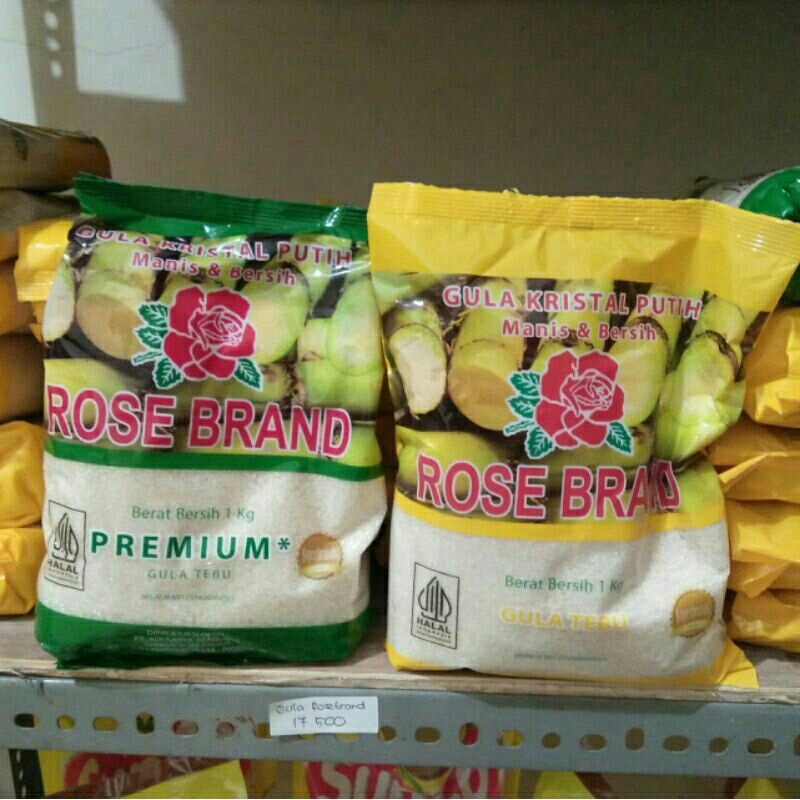

Gula murni rose brand 1kg x2