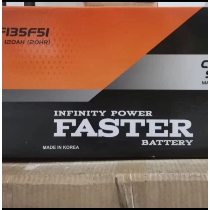 Aki Kering Faster MF 135F51 N120 12V 120Ah Genset Kapal Truck