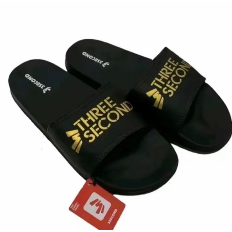 Sandal Slop Three second Pria Wanita Sendal Slide Premium Cowo Cewe