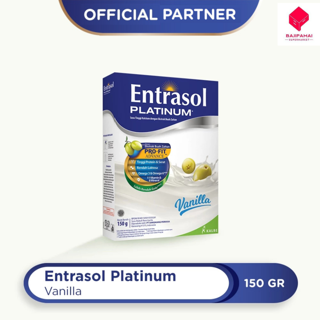 

Entrasol Platinum Susu Rasa Vanila 150 gram