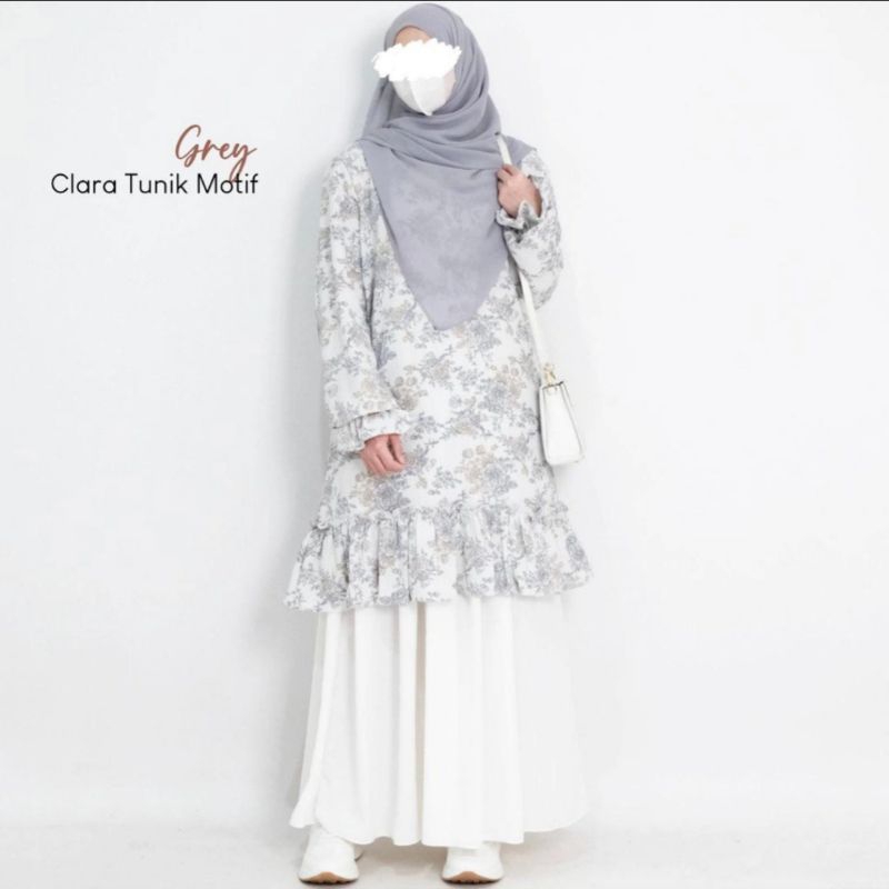 Clara Tunik Motif | Tunik Remaja | Tunik Ngampus | Tunik Kondangan