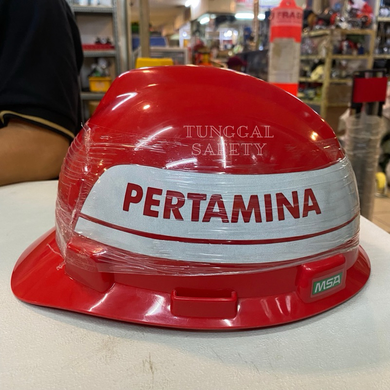 Helm Safety MSA V-gard Original usa / Helm MSA V-gard Usa Pertamina termurah