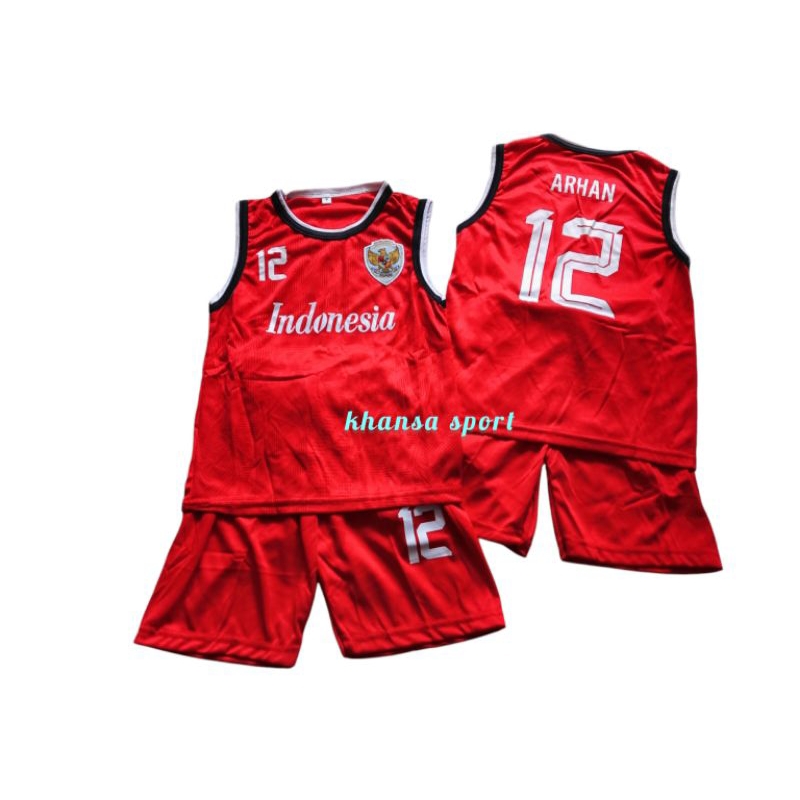 SETELAN SINGLET BOLA TIMNAS ANAK KAOS SINGLET BOLA TIMNAS UMUR 1 SAMPAI 10 TAHUN