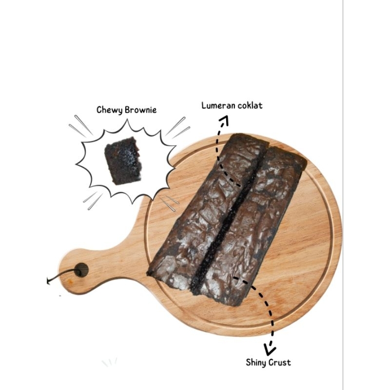 

Fudgy Brownies Sekat loyang 20x10 (18 sekat) All Varian